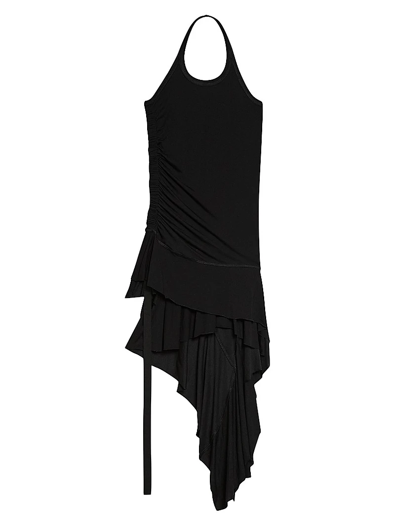 Wind Draped Halter Midi-Dress