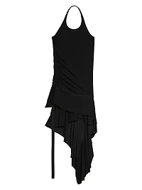 Wind Draped Halter Midi-Dress