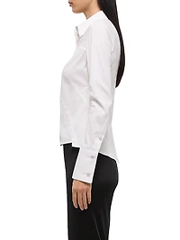 Bustier Cotton-Blend Shirt