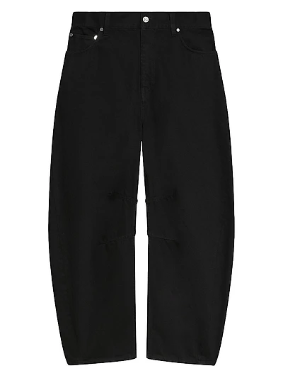 Cocoon Barrel-Leg Jeans