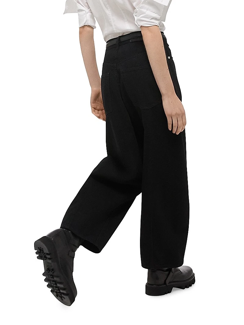 Cocoon Barrel-Leg Jeans