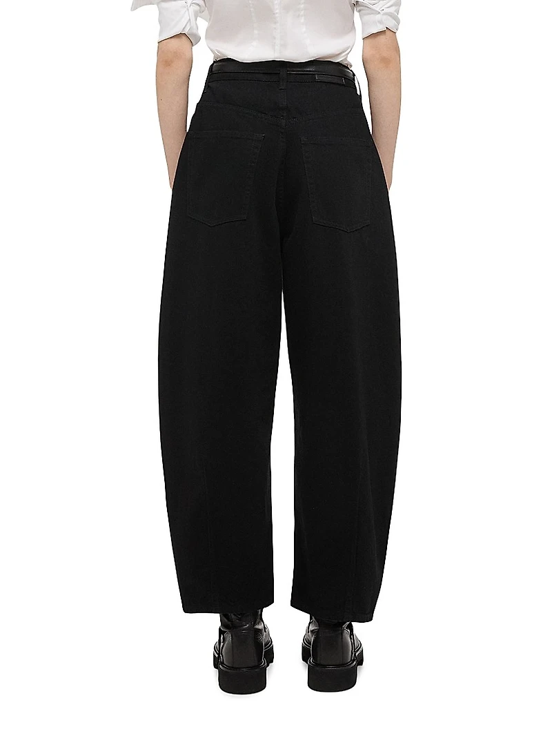 Cocoon Barrel-Leg Jeans
