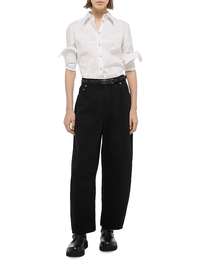 Cocoon Barrel-Leg Jeans