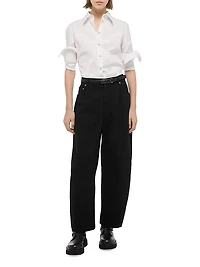 Cocoon Barrel-Leg Jeans