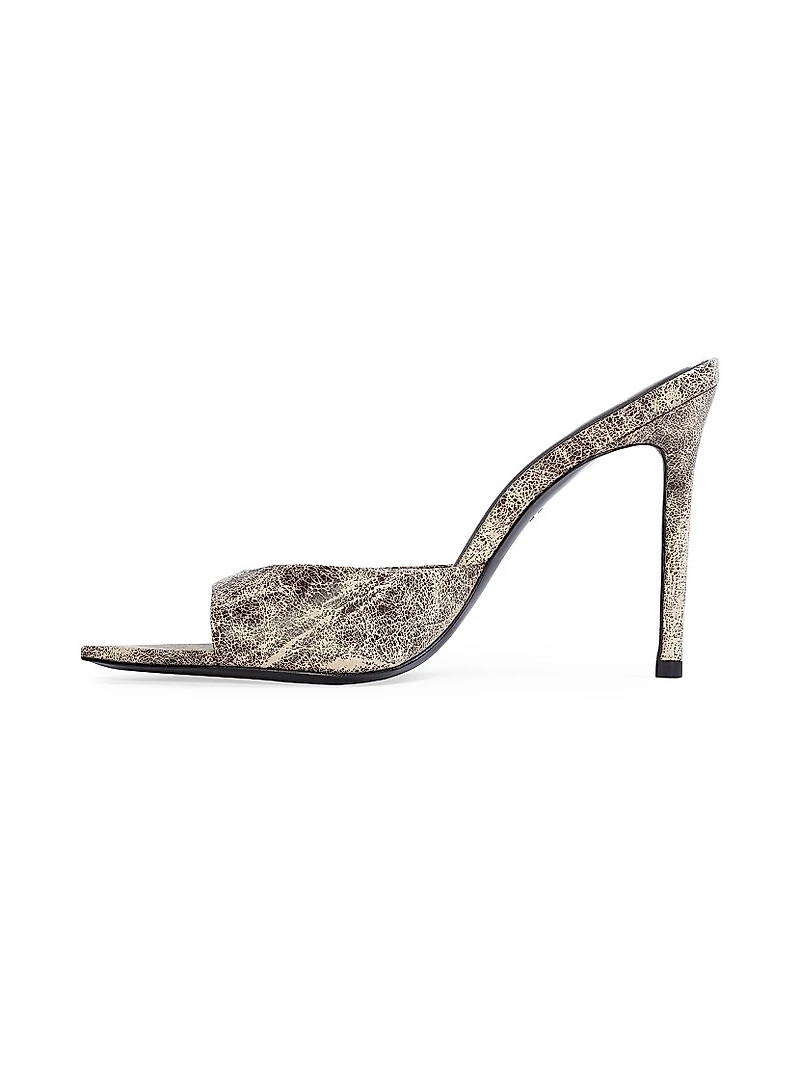 Brea Distressed Leather Mules