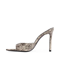 Brea Distressed Leather Mules