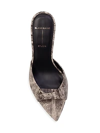 Brea Distressed Leather Mules