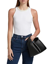 Embellished Neck Tank