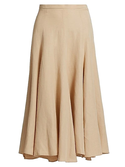 Flared Midi-Skirt