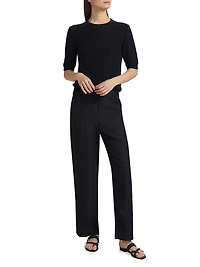 Sequined Cotton-Blend Crewneck Sweater