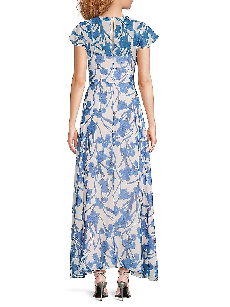 Nia Floral A-Line Maxi Dress