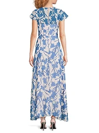 Nia Floral A-Line Maxi Dress