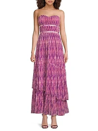 Renza Strapless Tulle Gown