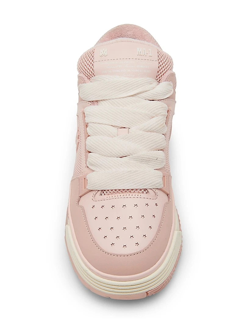 MA-1 Leather Low-Top Sneakers