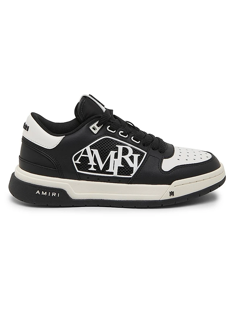 Leather Logo Platform Sneakers