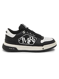 Leather Logo Platform Sneakers