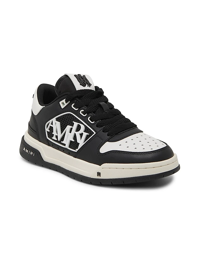Leather Logo Platform Sneakers