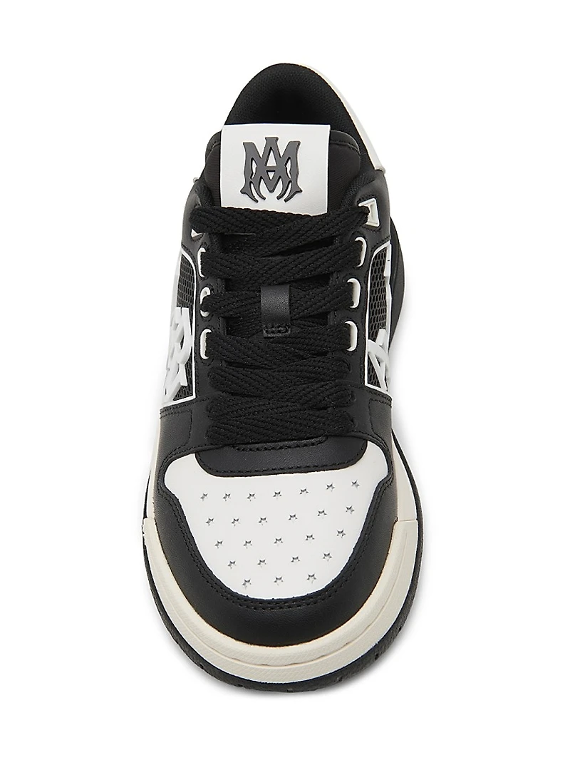 Leather Logo Platform Sneakers