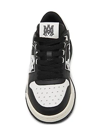 Leather Logo Platform Sneakers