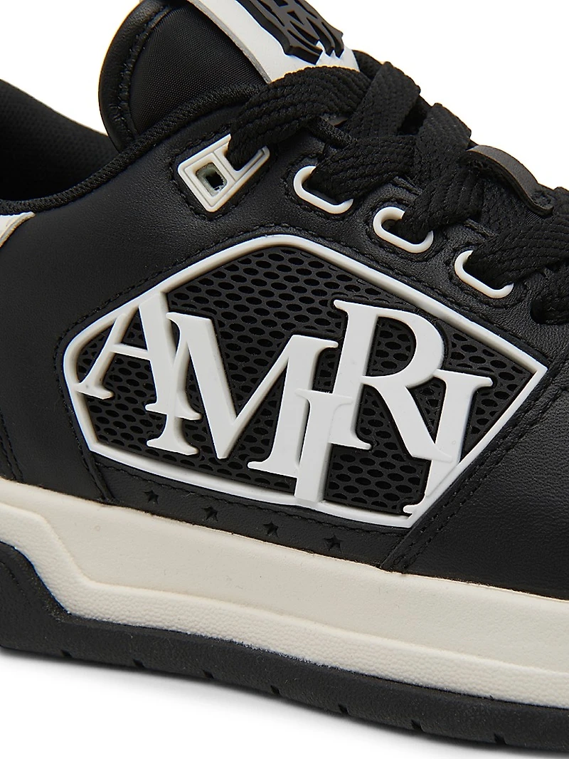 Leather Logo Platform Sneakers