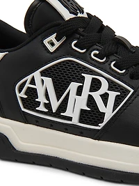 Leather Logo Platform Sneakers