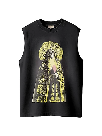 Destroy and Rebuild Distressed Cotton Oversized Tank