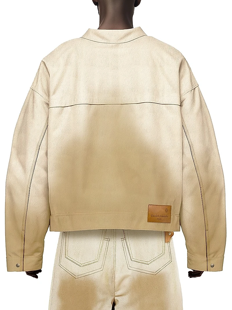 Destroy and Rebuild Cotton Oversized Workwear Jacket