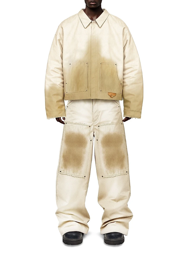 Destroy and Rebuild Cotton Oversized Workwear Jacket