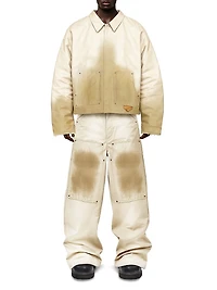 Destroy and Rebuild Cotton Oversized Workwear Jacket