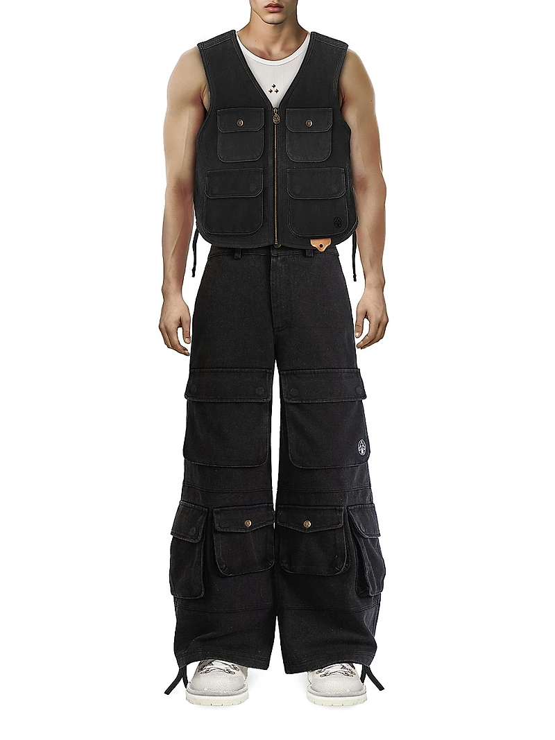 Destroy and Rebuild Cotton Cargo Vest