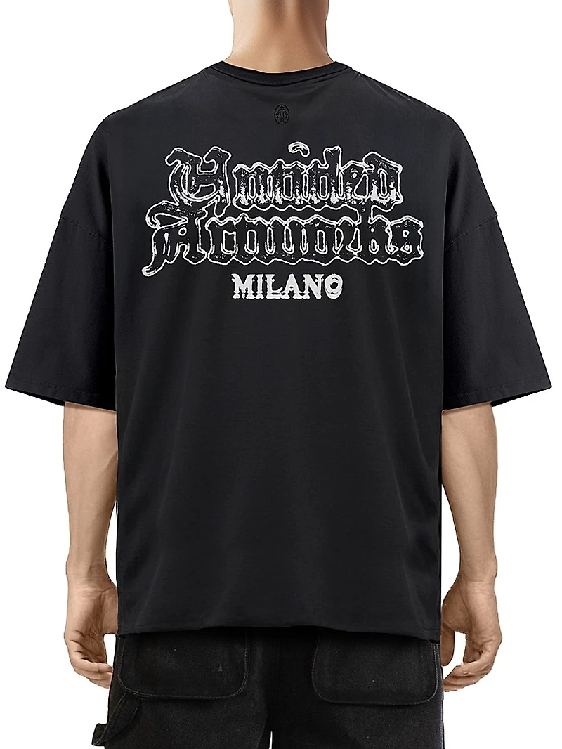 Destroy and Rebuild Milano Distressed Oversized T-Shirt
