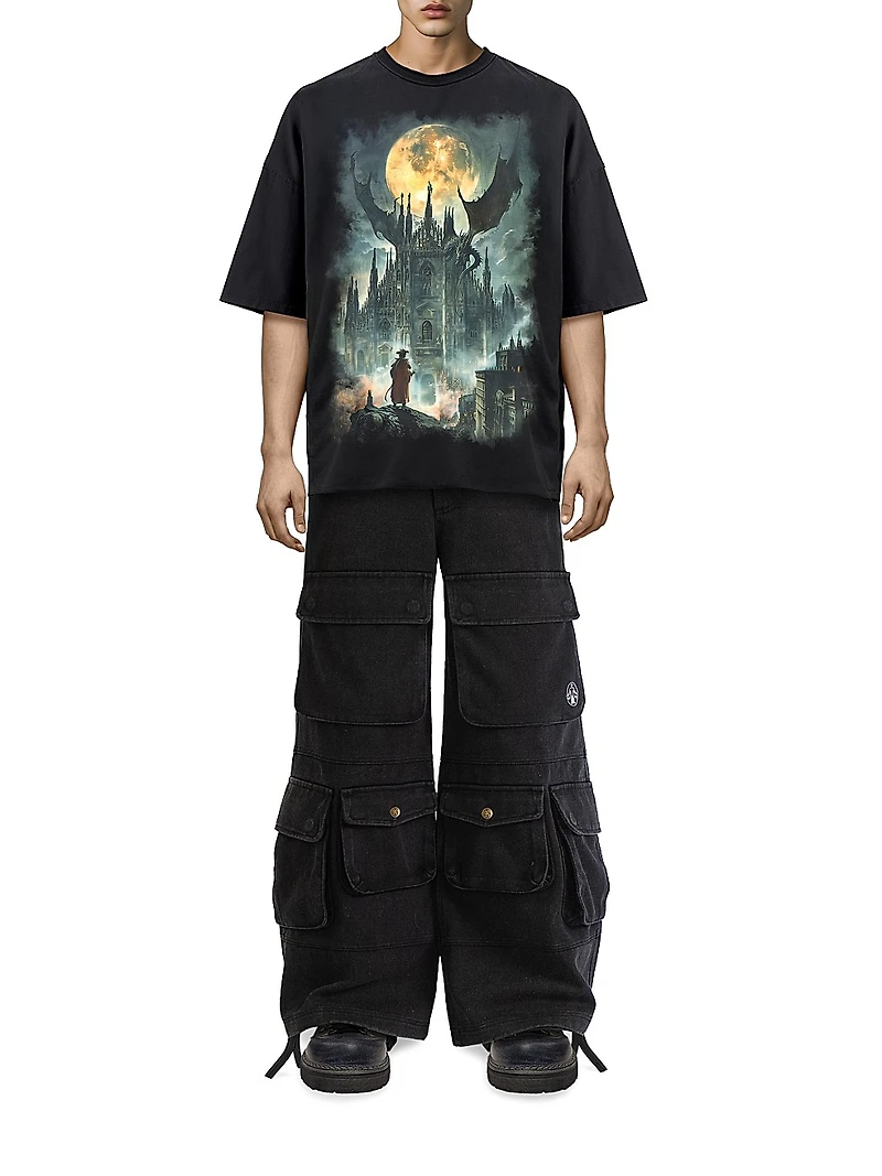 Destroy and Rebuild Milano Distressed Oversized T-Shirt