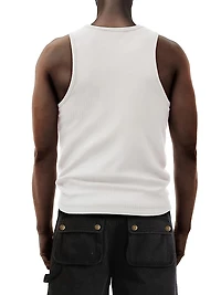 Destroy and Rebuild Rivet Rib-Knit Cotton Tank