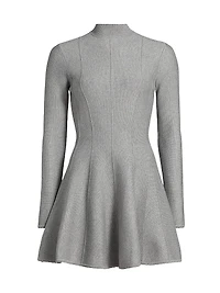 Corset Long-Sleeve Minidress