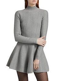 Corset Long-Sleeve Minidress