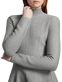 Corset Long-Sleeve Minidress