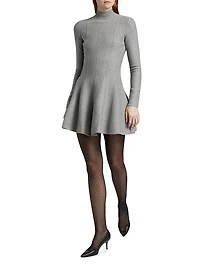 Corset Long-Sleeve Minidress