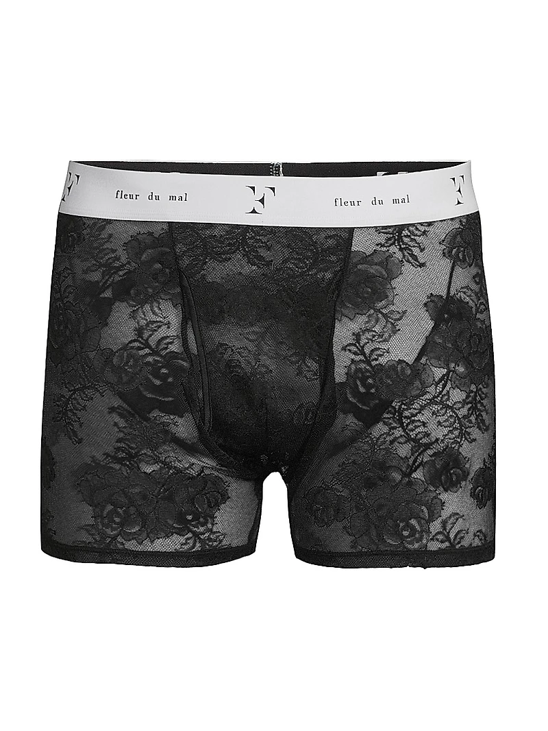 Floral Bouquet Lace Boxer Brief