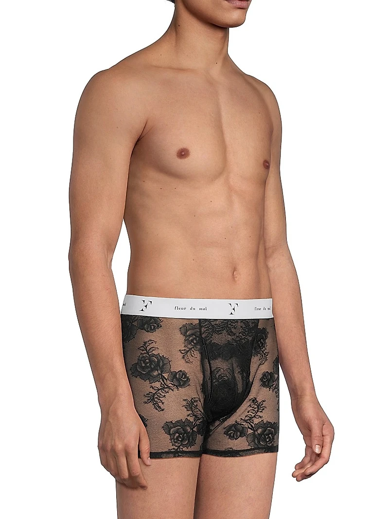 Floral Bouquet Lace Boxer Brief