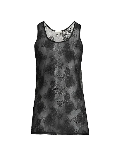 Bouquet Floral Lace Tank Top