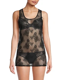 Bouquet Floral Lace Tank Top