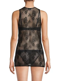 Bouquet Floral Lace Tank Top