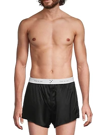 Logo Silk Boxer Trunks