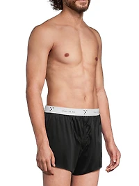 Logo Silk Boxer Trunks