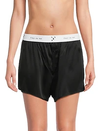 Logo Silk Boxer Trunks