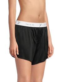 Logo Silk Boxer Trunks