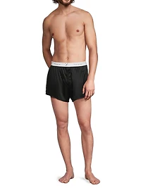 Logo Silk Boxer Trunks