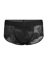 Bouquet Sheer Floral Lace Brief