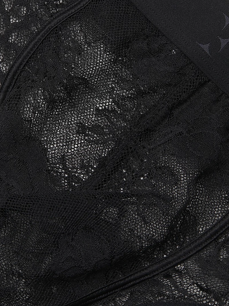 Bouquet Sheer Floral Lace Brief