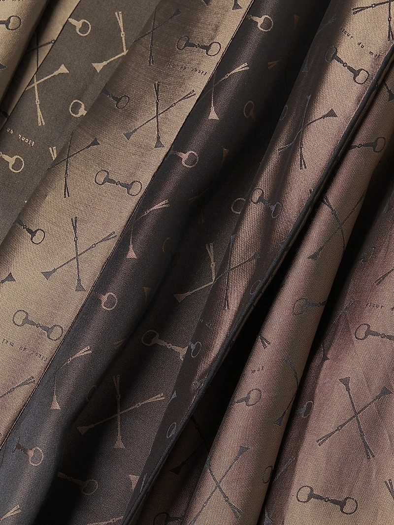 Logo Jacquard Silk-Blend Robe